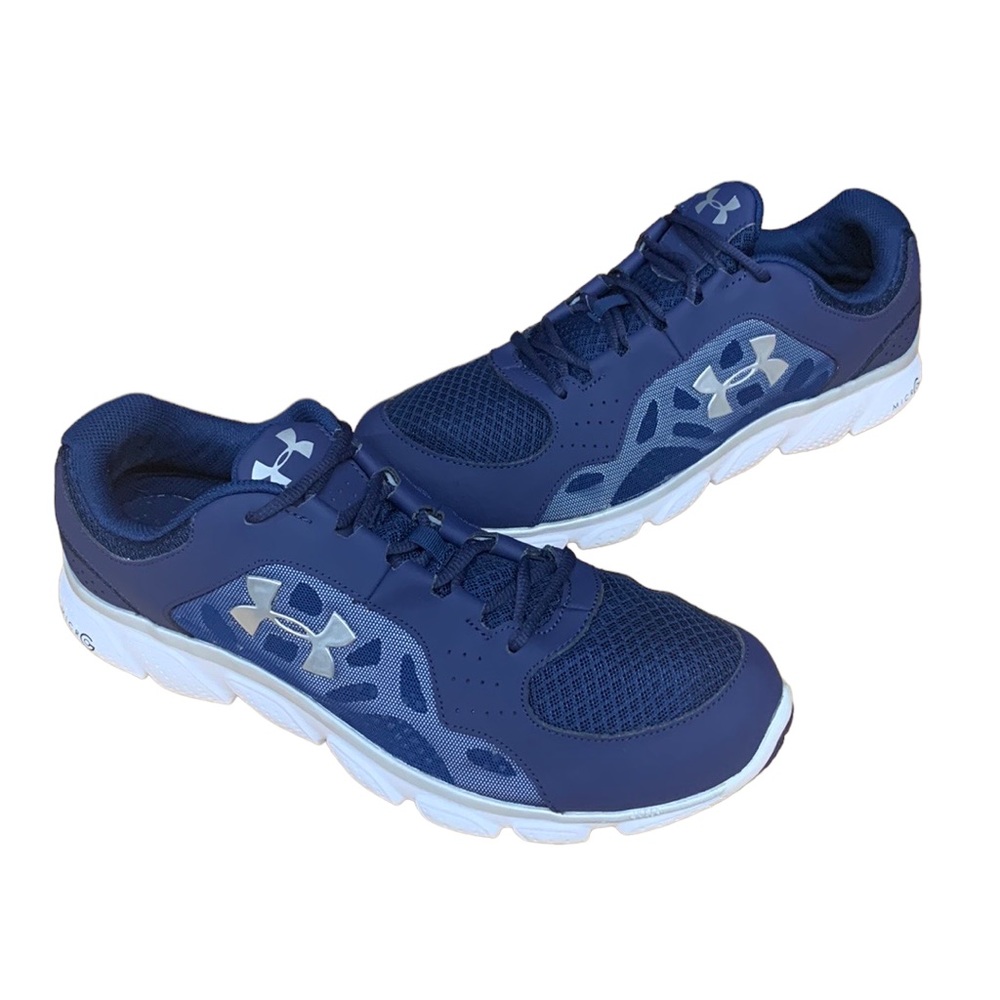 Under Armour Micro G Assert IV Blue #1242976-410 Men’s Running Athletic Shoes 12